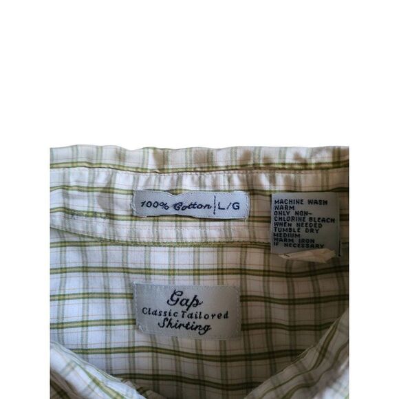 Gap Vintage Classic Tailored Sz L Cotton Button Down Shirt Men - Picture 6 of 6